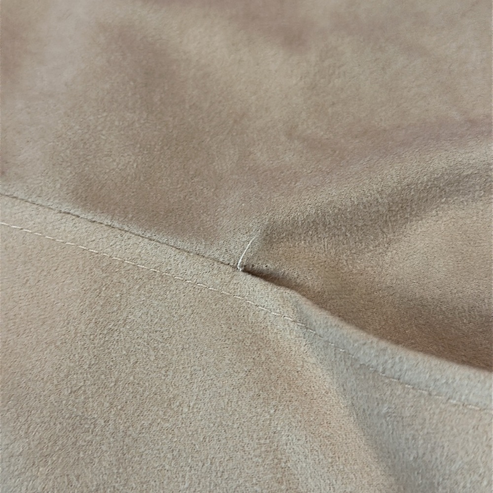 Vintage Pierre Cardin poly micro suede Tan Zip-Up Bomber Jacket Size Large - Picture 5 of 6
